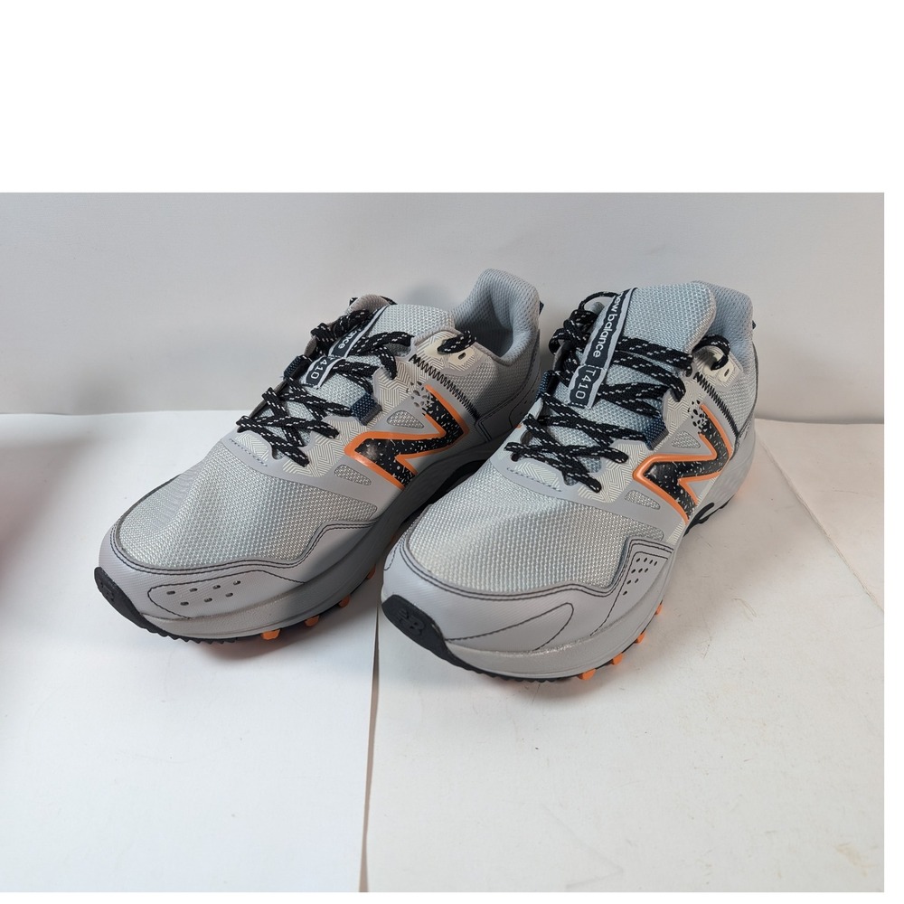 New Balance MT410CA8 Men's Grey Orange Wide Trail Running Shoes Size 11